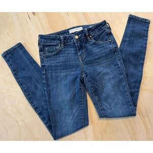 Bullhead Dark Wash Skinny Jeans Size 23 Stretch Indie Sleaze Y2K Denim